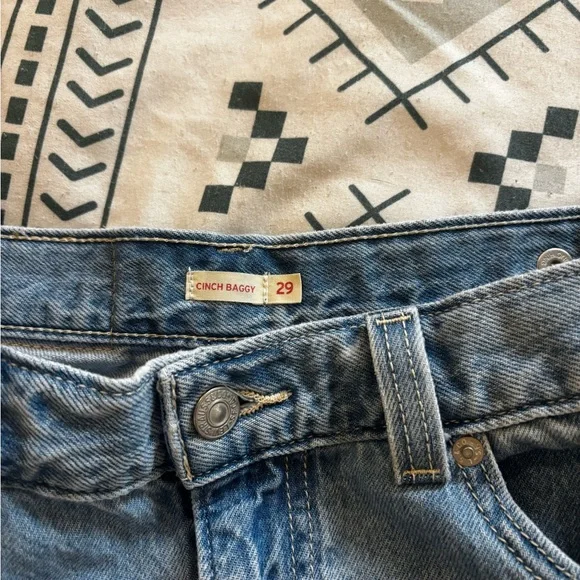 Levis Cinch Baggy Women's Jeans - Light Blue - Picture 7 of 11